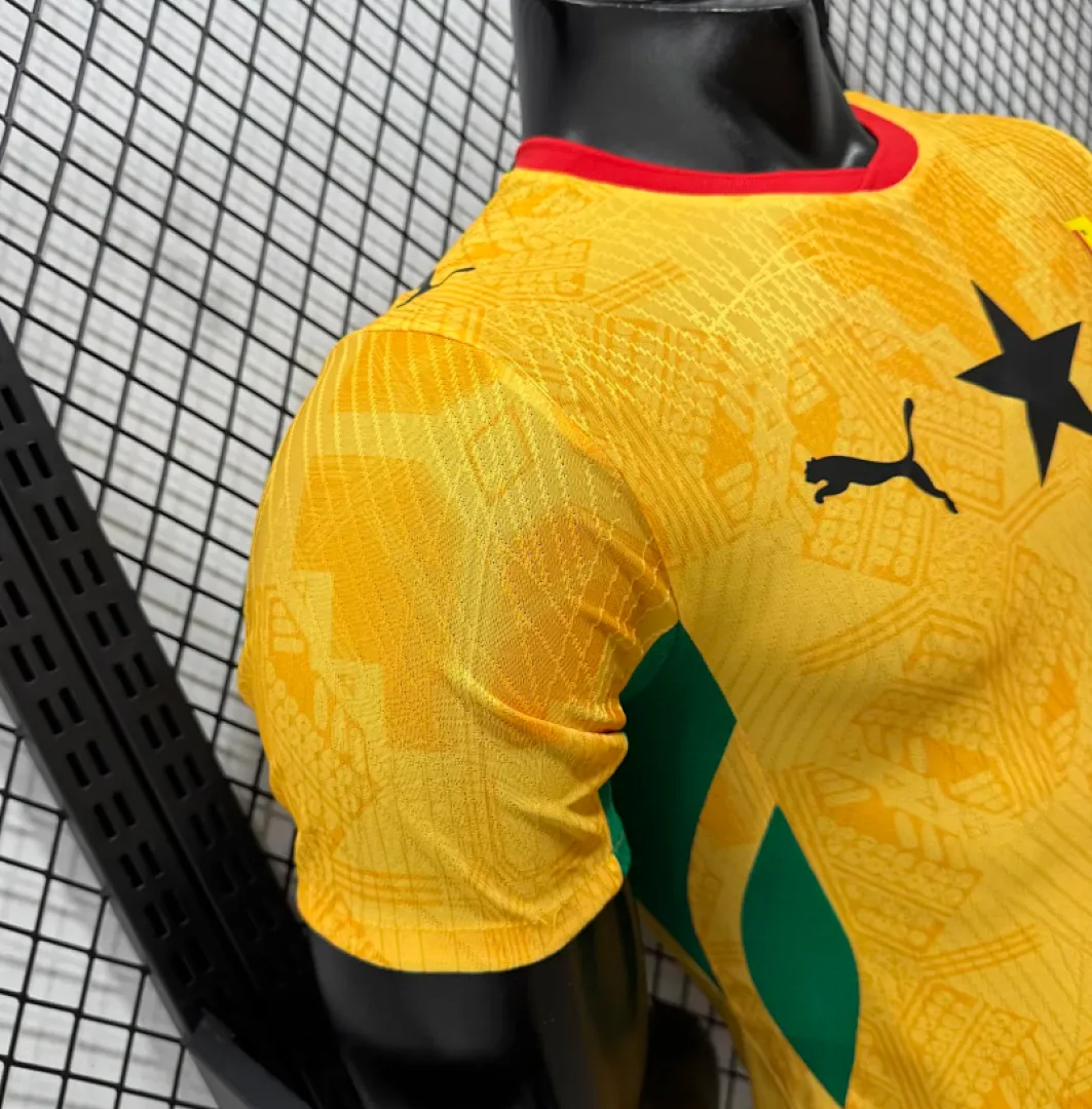 Ghana 2026 Auswärts Trikot Spielerversion Yellow
