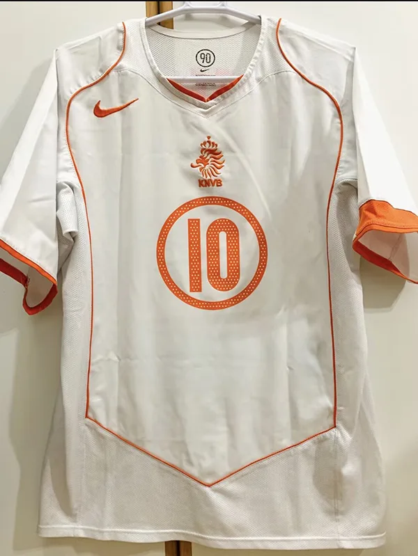 Pays-Bas 2004 Extérieur Maillot — 2