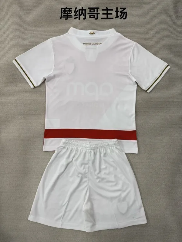 Monaco 2025/26 Home Kids Kit