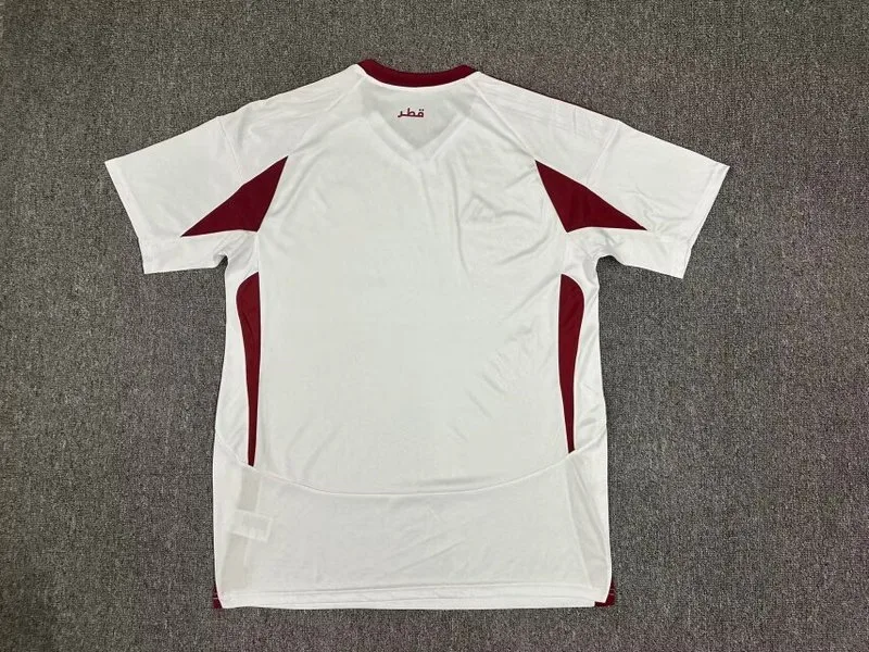 Qatar 2024/25 Away Shirt Short Sleeve White