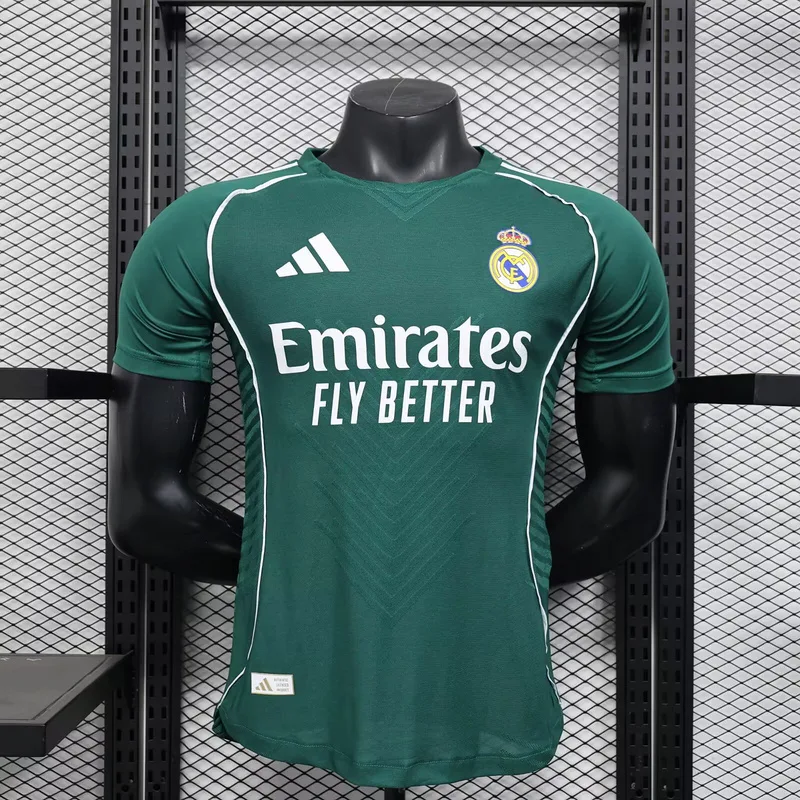 Real Madrid 2025/26 Camiseta Versión Jugador Edición Especial Green — 2
