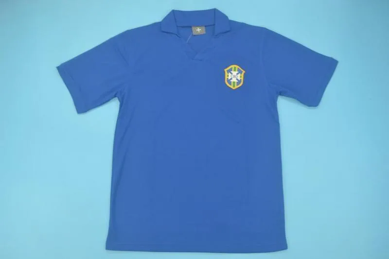 Brazil 1957 Away Shirt Blue — 1