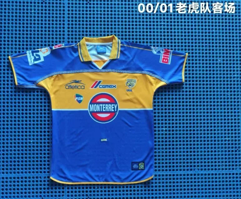 Tigres UANL 2000/01 Extérieur Maillot — 2