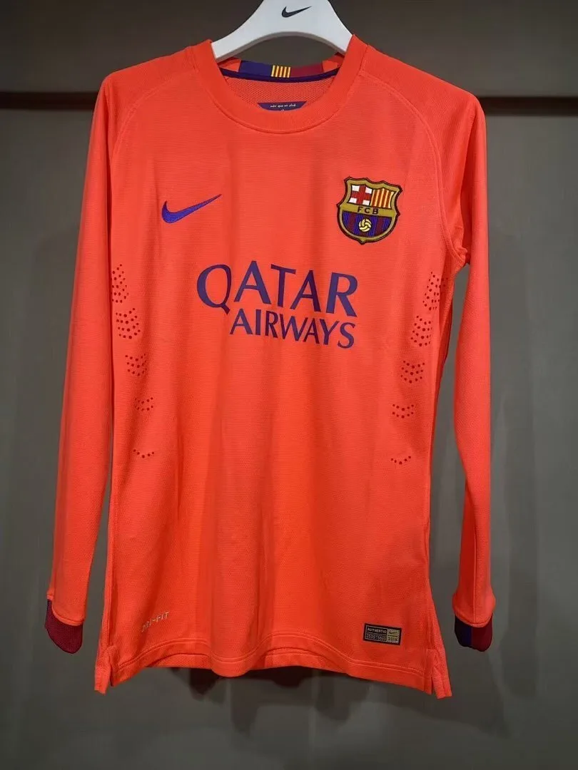 Barcelona 2014/15 Away Shirt Long Sleeve Player Version — 1