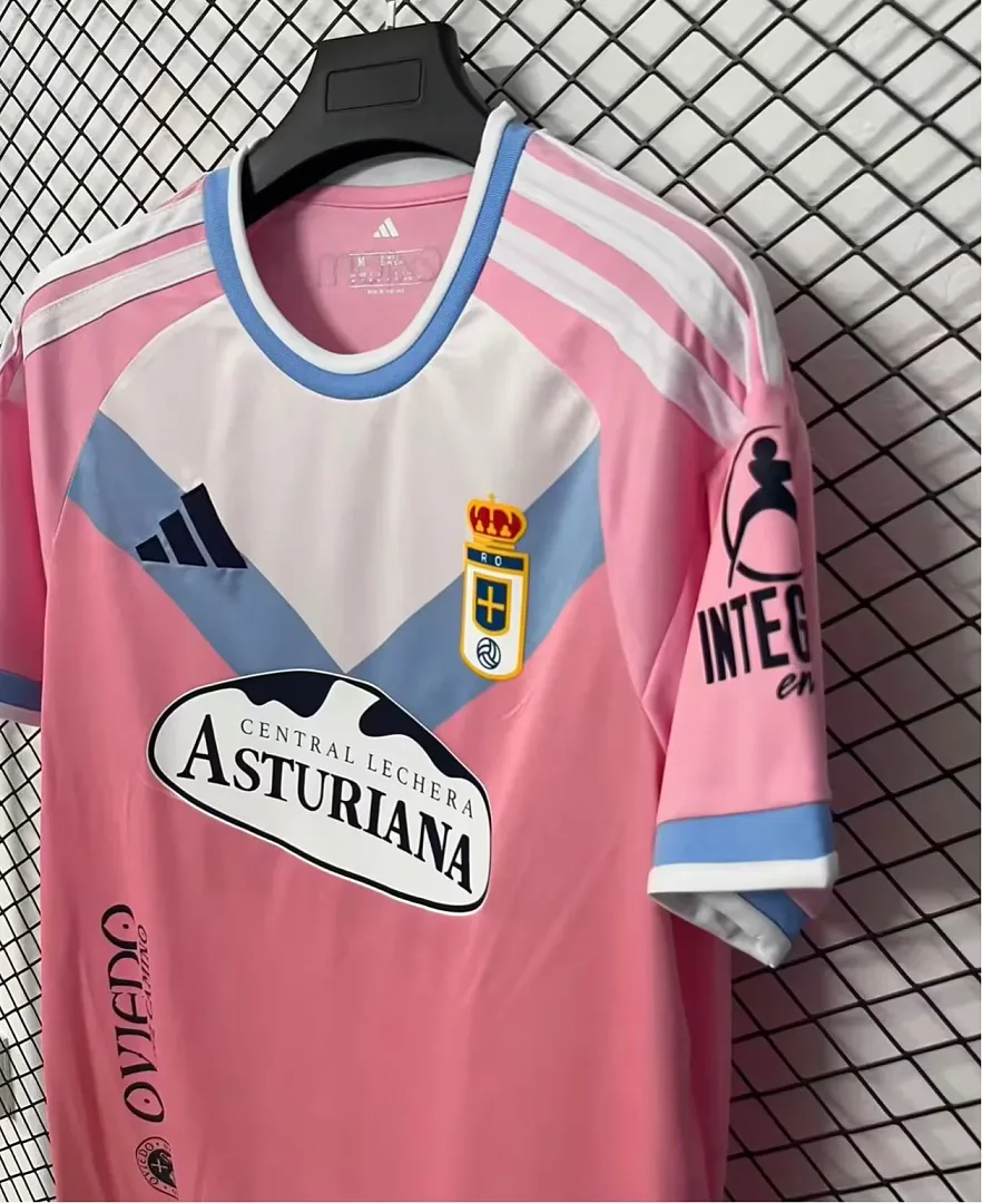 Real Oviedo 2026/27 Third Maillot Manches Courtes Pink