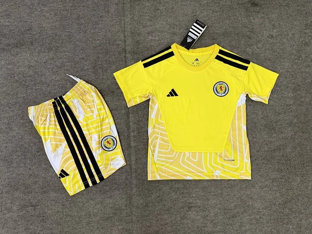 Écosse 2026 Gardien Ensemble Enfant Yellow — 2