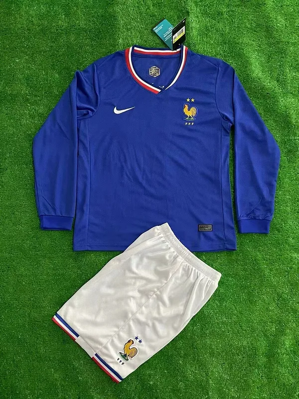 France 2024 Home Kids Kit Long Sleeve — 2
