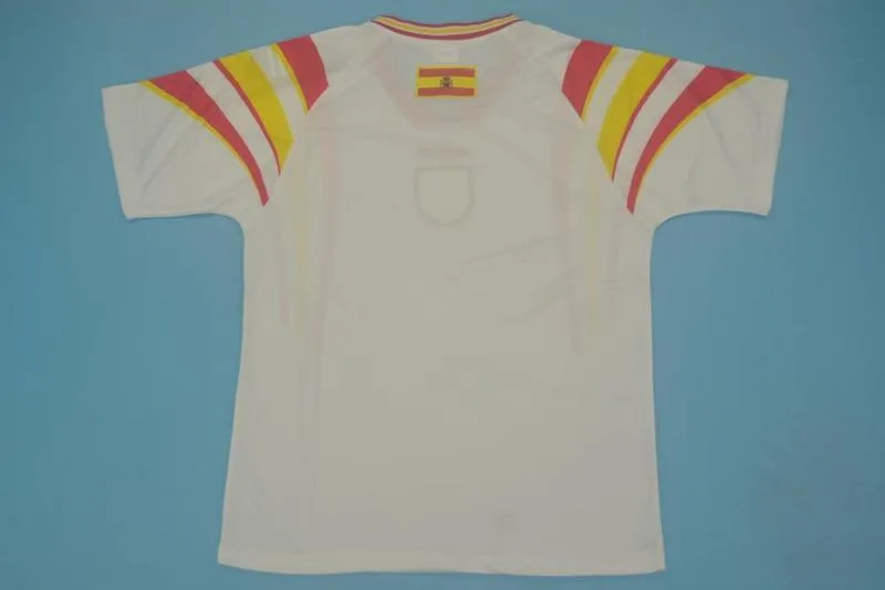 Spain 1996 Away Shirt White — 2