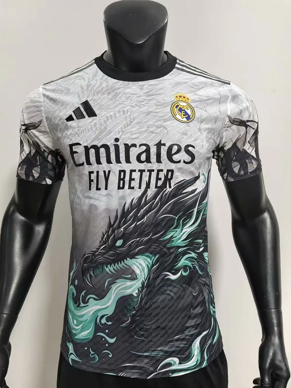 Real Madrid 2024 Maillot Version Joueur Édition Spéciale Black 24 Dragon