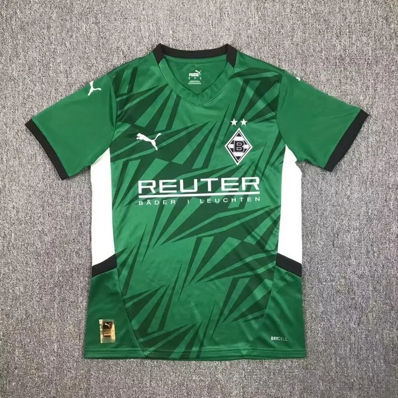Borussia Mönchengladbach 2024/25 Extérieur Maillot Manches Courtes Green — 2