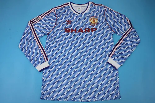 Manchester United 1992 Shirt Long Sleeve Blue