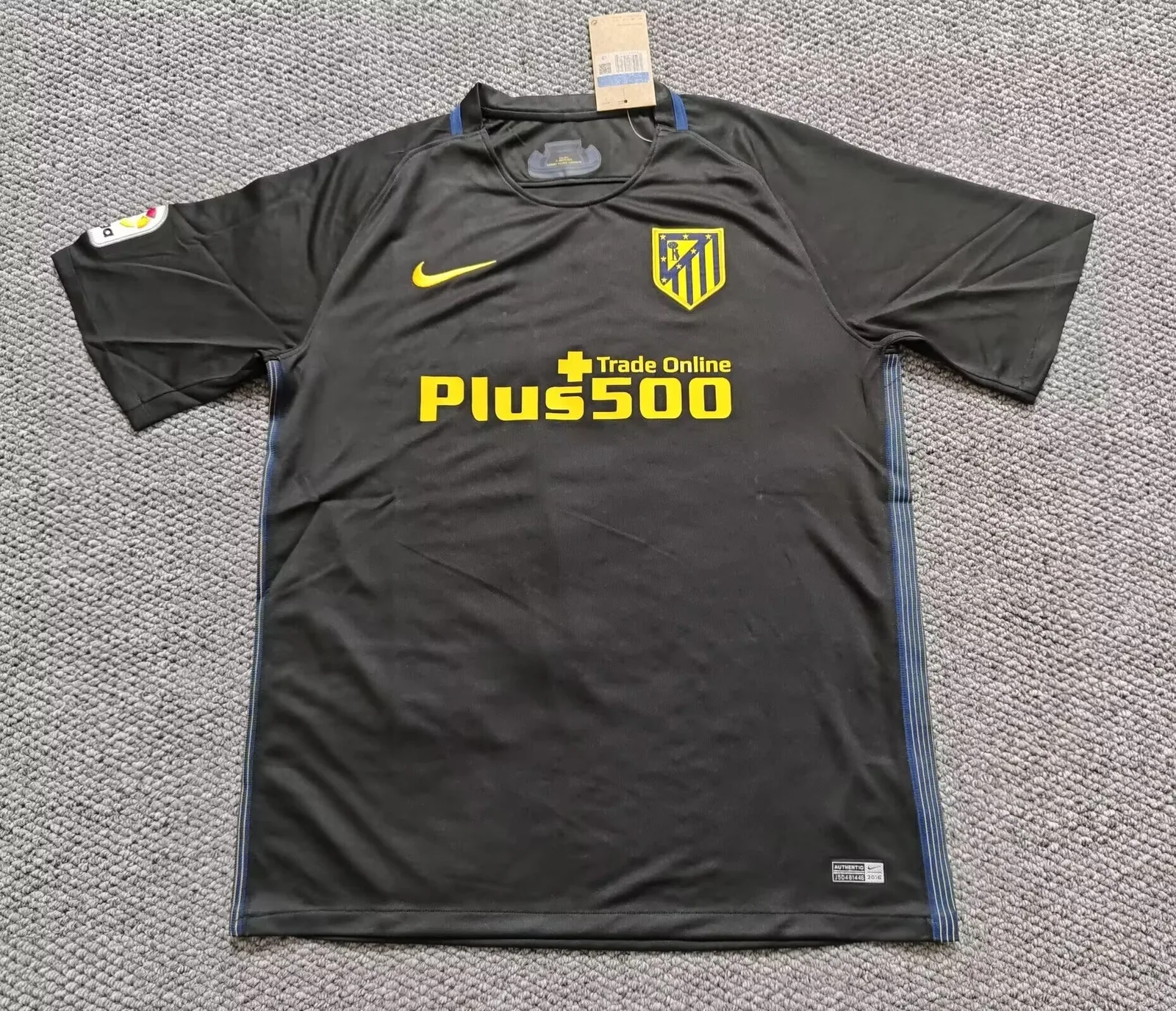 Atlético de Madrid 2016/17 Segunda Equipación Camiseta Black — 1