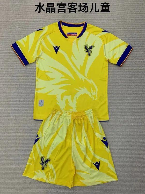 Crystal Palace 2024/25 Away Kids Kit — 2