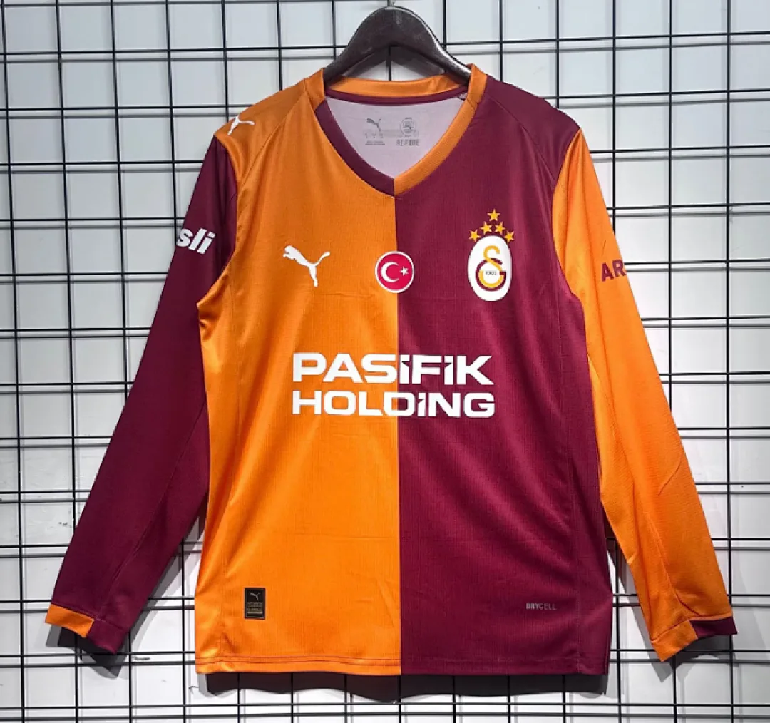 Galatasaray 2025/26 Home Shirt Long Sleeve — 2