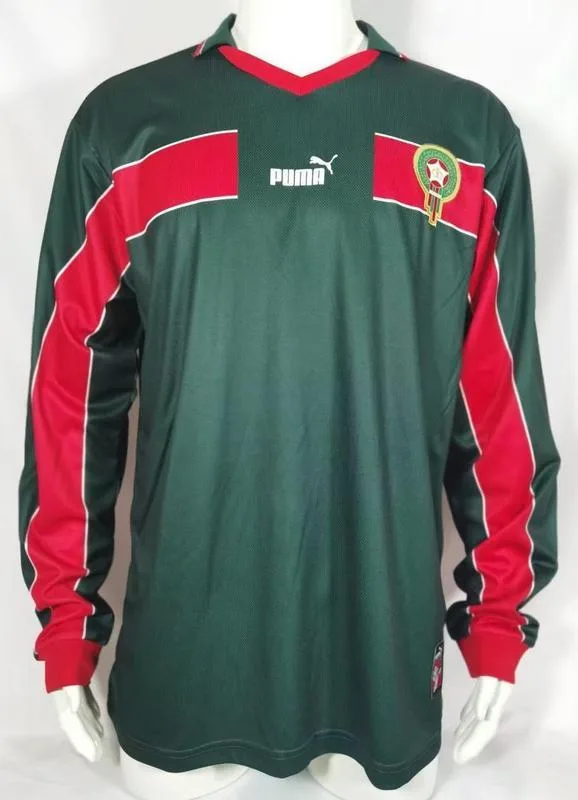 Morocco Away Shirt Long Sleeve Green — 2