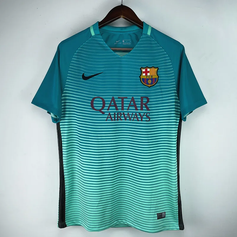 Barcelona 2016/17 Tercera Equipación Camiseta Green — 2