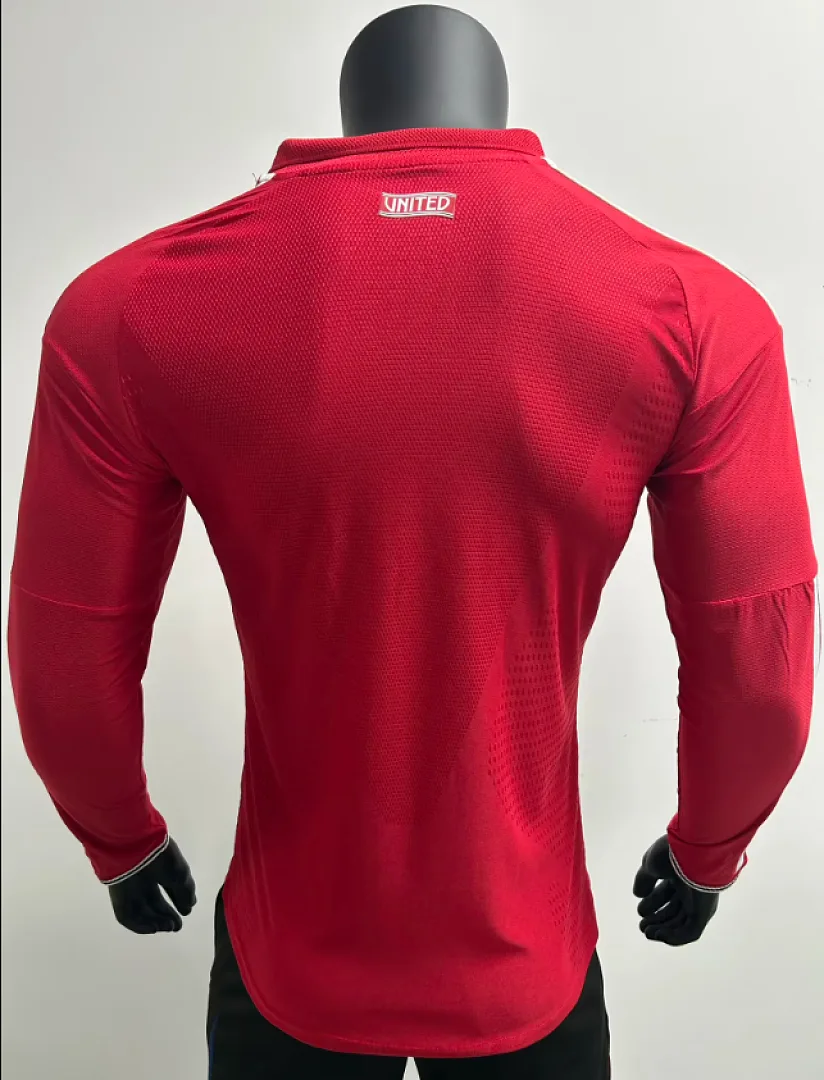Manchester United 2026/27 Domicile Maillot Manches Longues Version Joueur — 1