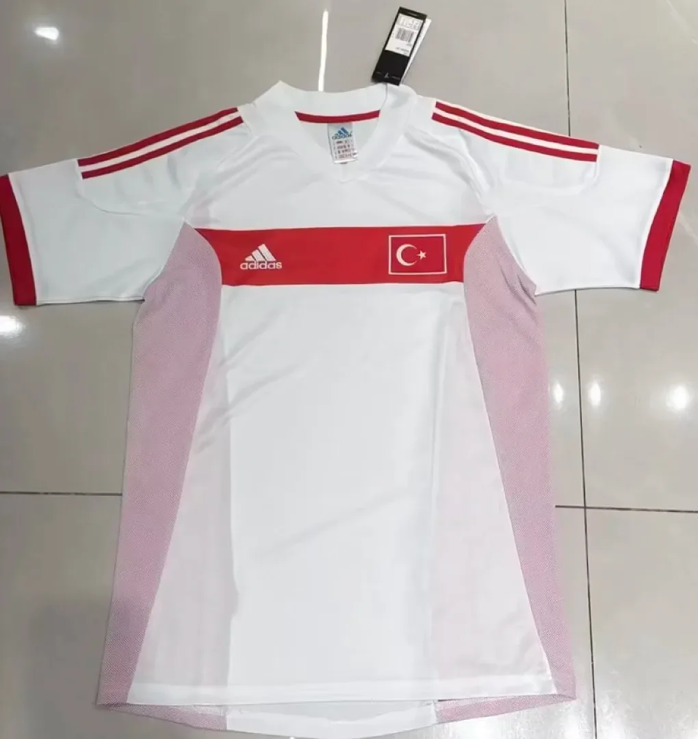 Turkey 2002 Away Shirt White