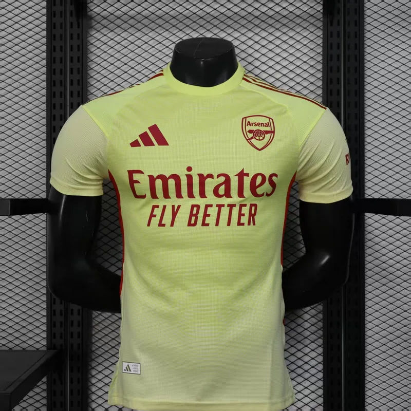 Arsenal 2025/26 Goalkeeper Shirt Player Version Yellow — 1