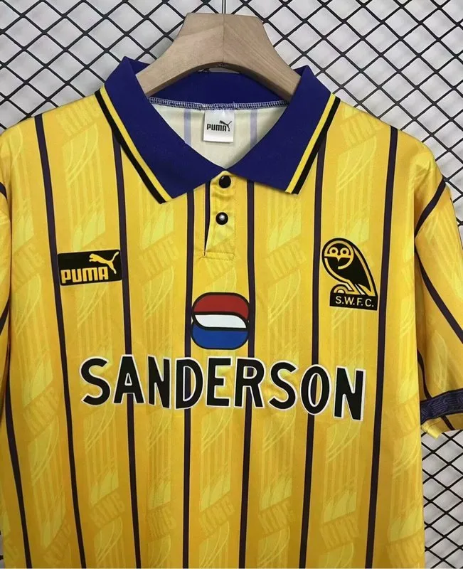 Sheffield Wednesday 1995 Away Shirt Yellow