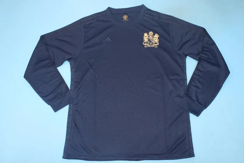 Manchester United 1968 Shirt Long Sleeve Blue