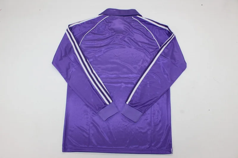 Real Madrid 1984/85 Segunda Equipación Camiseta Manga Larga — 2