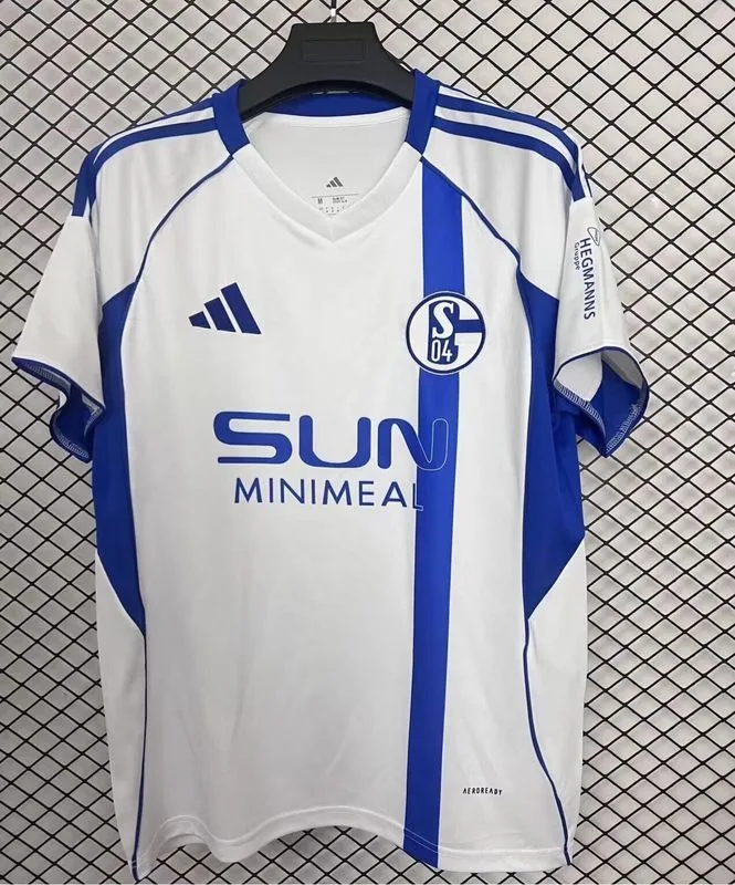 Schalke 04 2025/26 Away Shirt White — 2