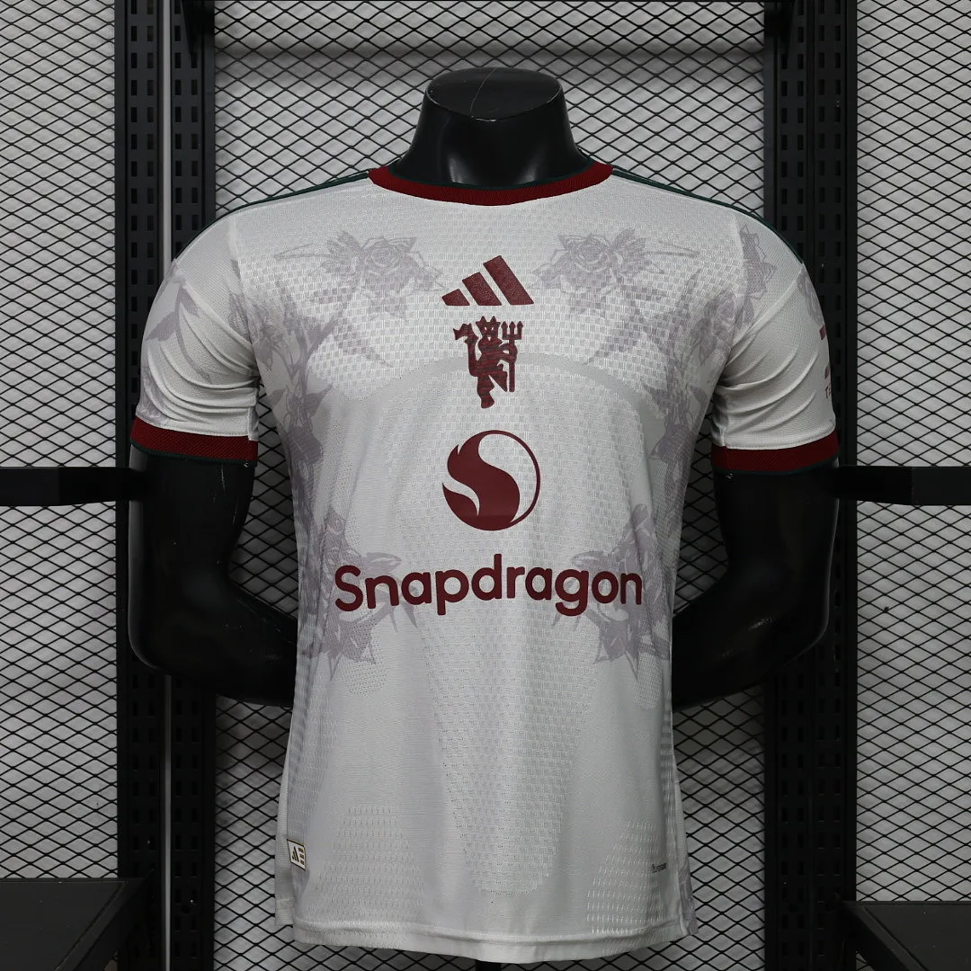 Manchester United 2026/27 Maillot Version Joueur White M-U — 1
