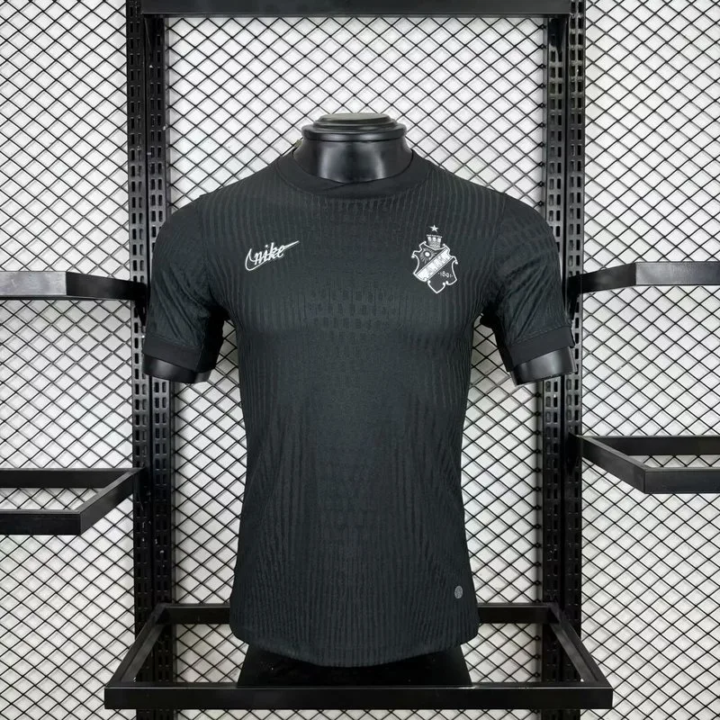 AIK Solna 2025/26 Maillot Manches Courtes Version Joueur Black — 2