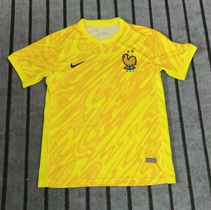 France 2024/25 Goalkeeper Shirt Yellow — 2